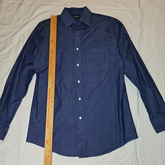Croft & Barrow True Comfort Slim Fit Blue Shirt - Picture 6 of 9